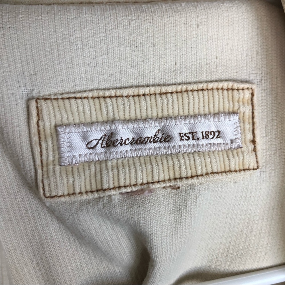 Abercrombie & Fitch Corduroy Button Down Jacket with Pockets Size Small - Picture 6 of 6